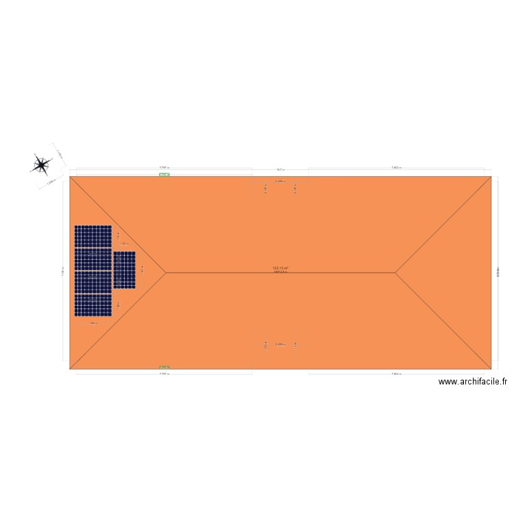 Maison Eymet toiture. Plan de 0 pièce et 0 m2