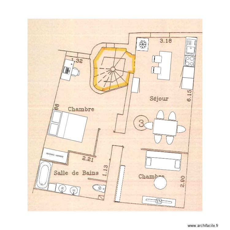 plan loc. Plan de 0 pièce et 0 m2