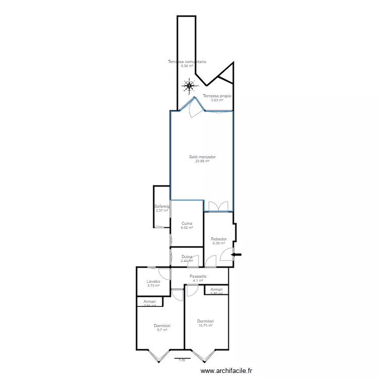 ED STA MARIA DEL COLL DE CALDES ESC A 2 1 ESCALDES. Plan de 