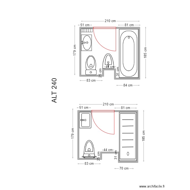 JOSEFA SANTIAGO. Plan de 2 pièces et 7 m2