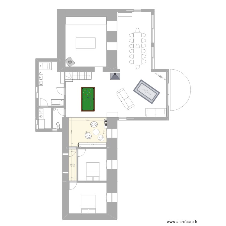 mai2023. Plan de 2 pièces et 16 m2