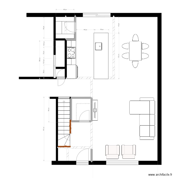 guillement. Plan de 0 pièce et 0 m2