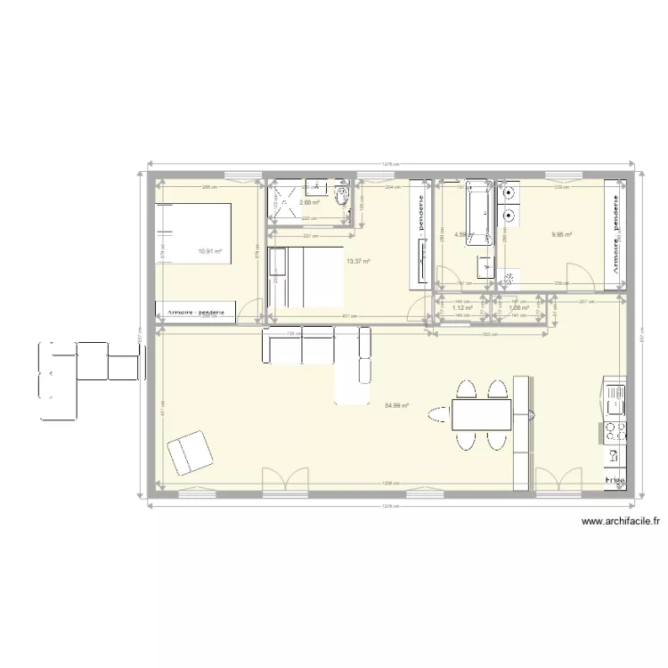 Maison phenix perso avec meubles 2. Plan de 