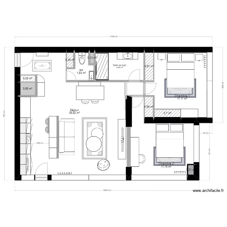 Plan appartement Projet 1 VERSION 4. Plan de 
