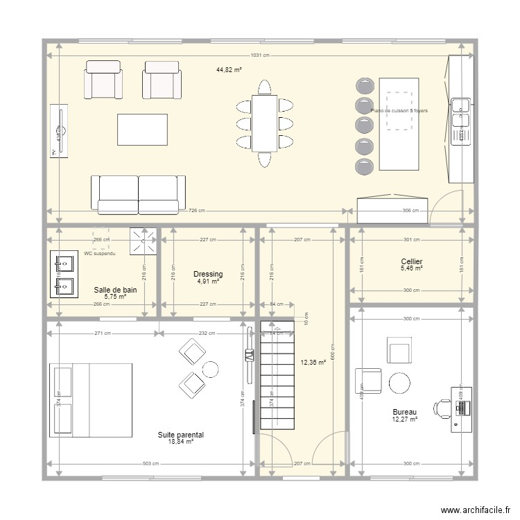 rdc maison 1. Plan de 0 pièce et 0 m2