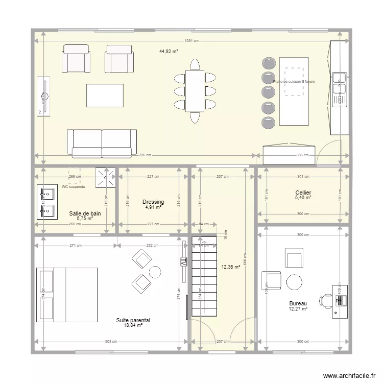 rdc maison 1. Plan de rdc maison 1. Plan de