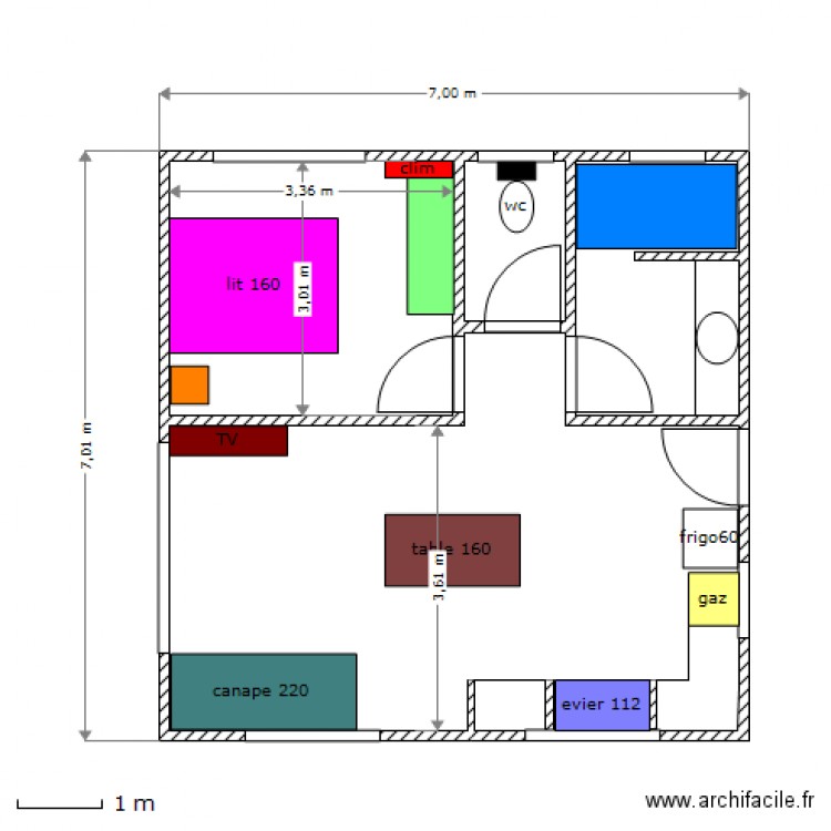 bungalow parents 1. Plan de 0 pièce et 0 m2