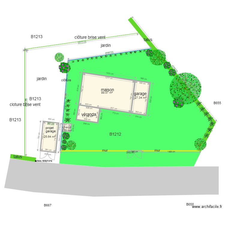 garage 411. Plan de 0 pièce et 0 m2