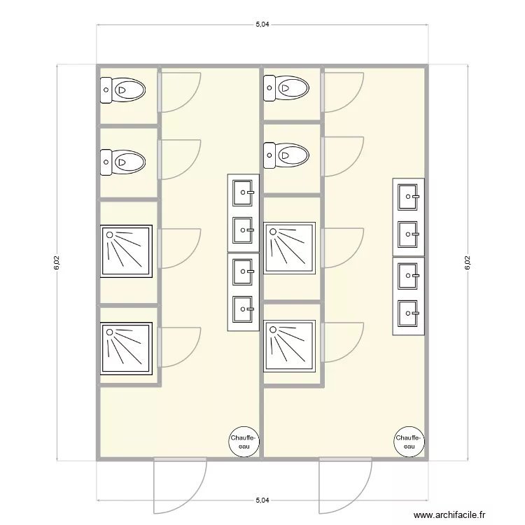 KILOUTOU CHANTIER MARCY L\'ETOILE. Plan de 10  et 28 m²