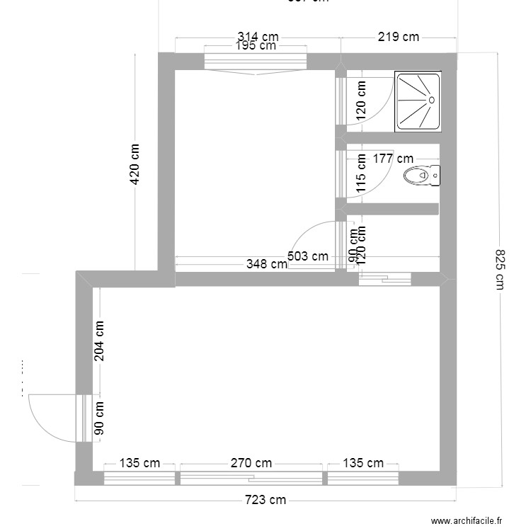 Paternoser vue corrigée plan 1. Plan de 0 pièce et 0 m2