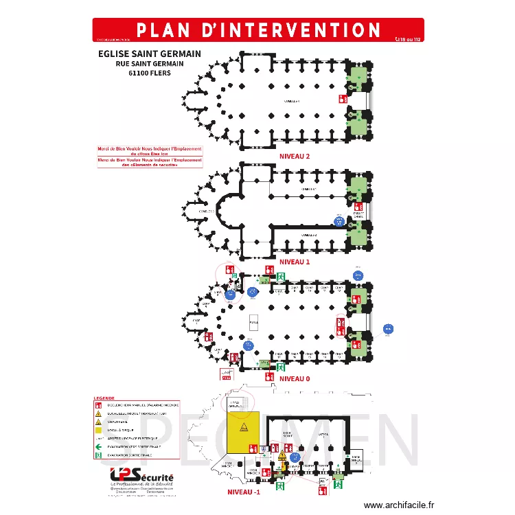 MODIF EGLISE SAINT GERMAIN. Plan de 