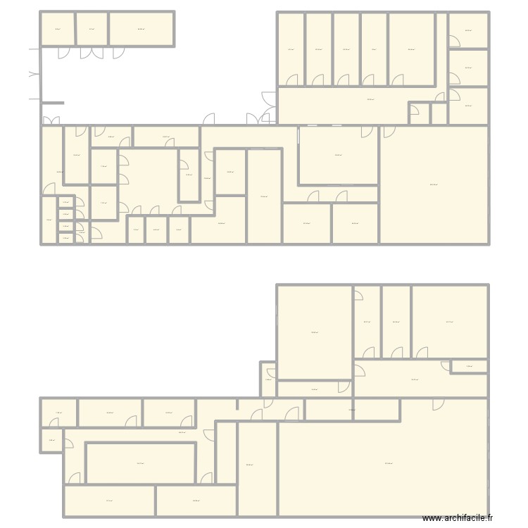 BNGRC BUREAU ANTANIMORA. Plan de 55 pièces et 1177 m2