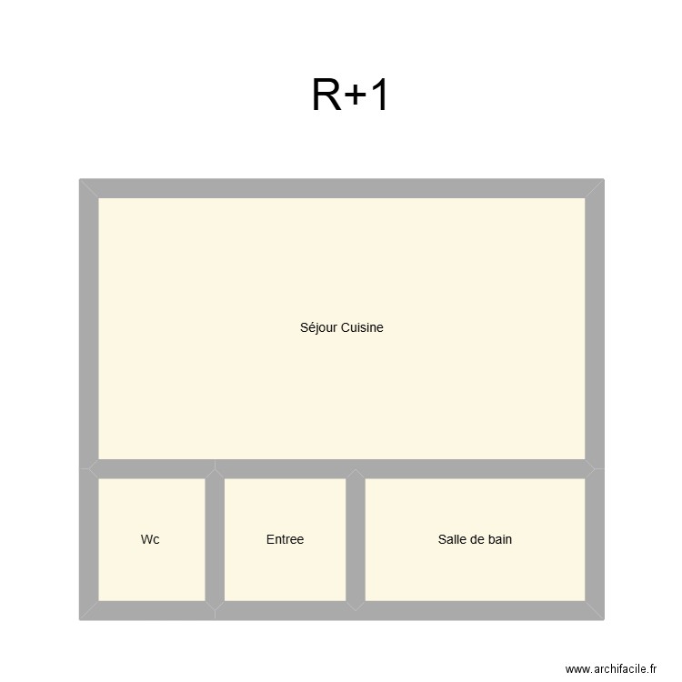 350602308. Plan de 4 pièces et 36 m2