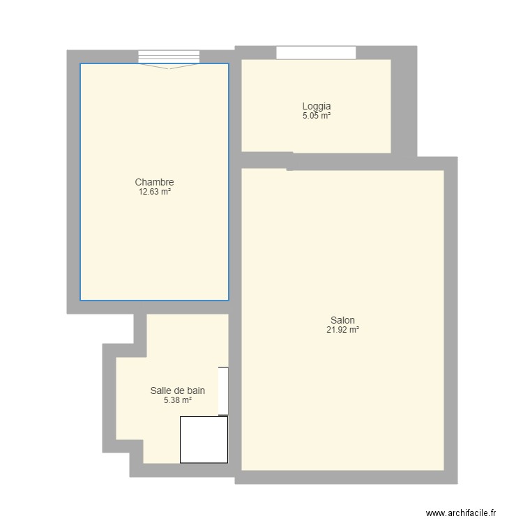Appartement1. Plan de 0 pièce et 0 m2