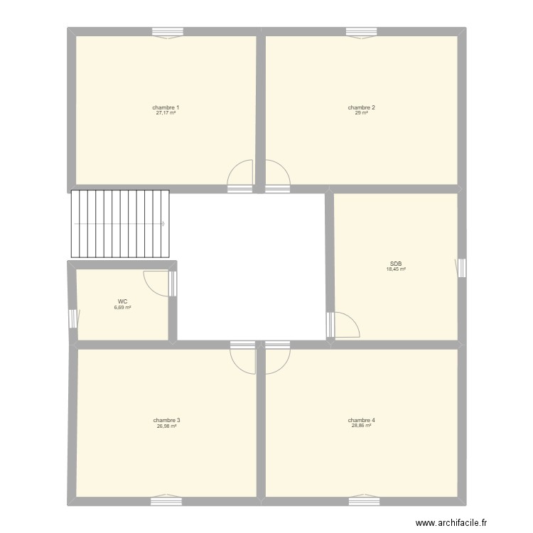plan maison 1ere étage . Plan de 0 pièce et 0 m2