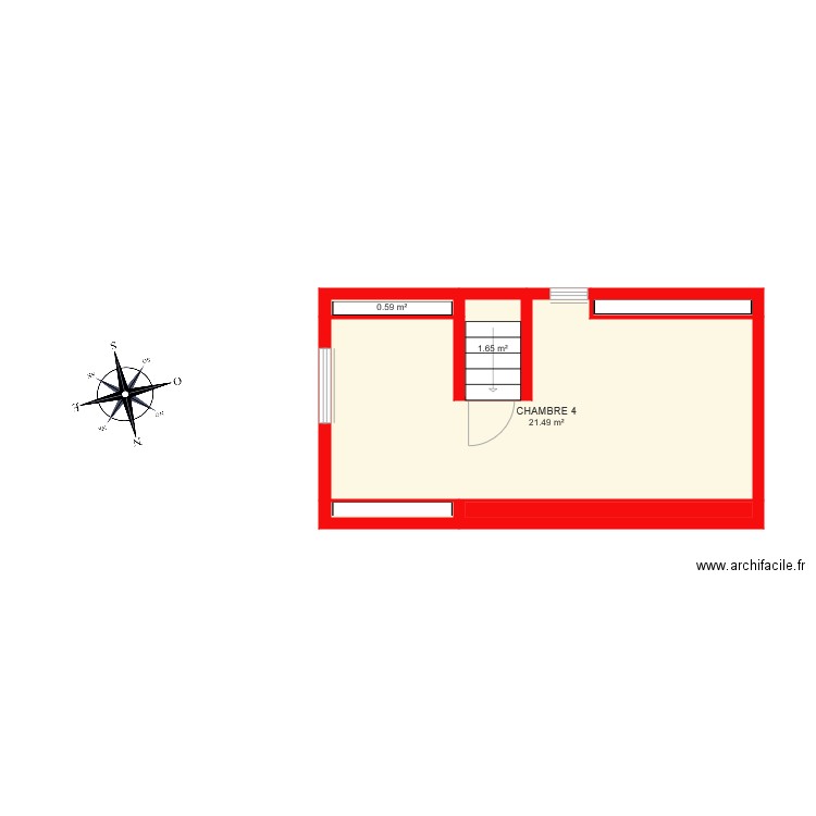 PLAN 6490 TEST 2ème ETAGE. Plan de 0 pièce et 0 m2