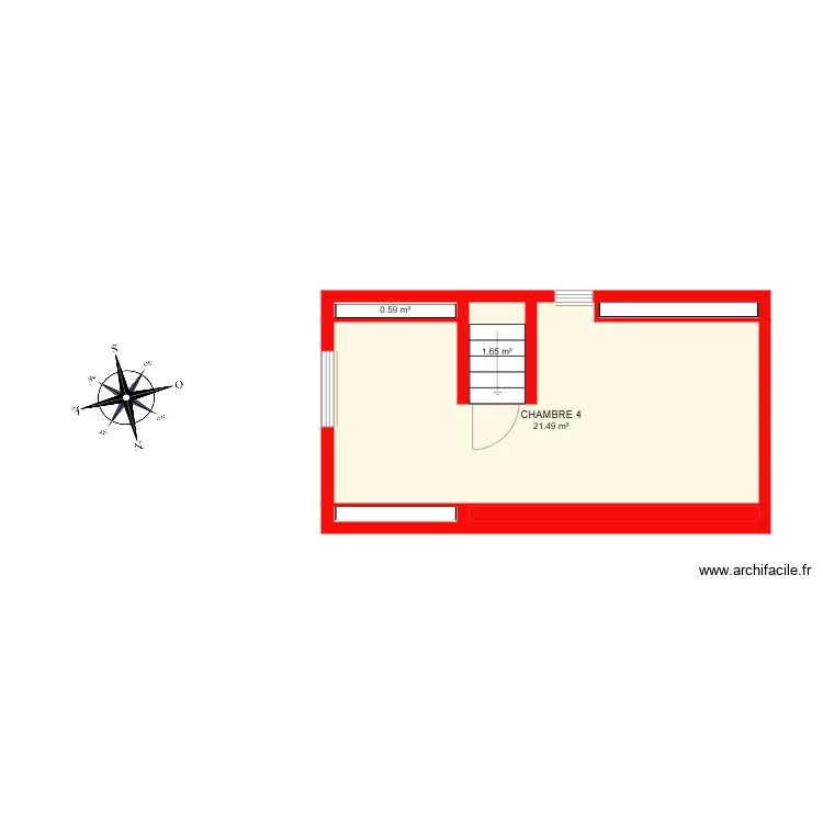 PLAN 6490 TEST 2&egrave;me ETAGE. Plan de 