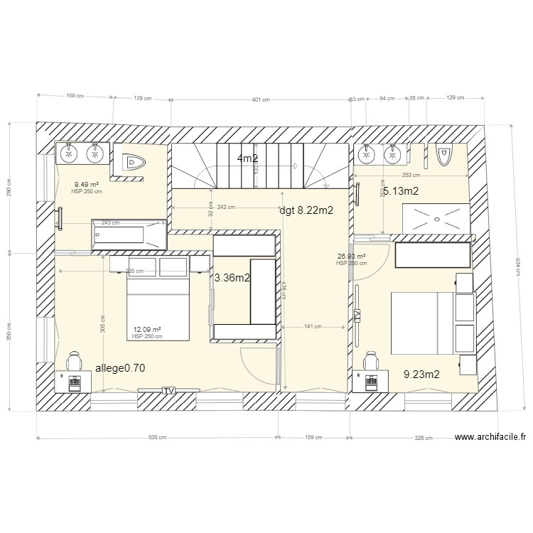 ETAGE R BARRUS r1. Plan de 0 pièce et 0 m2