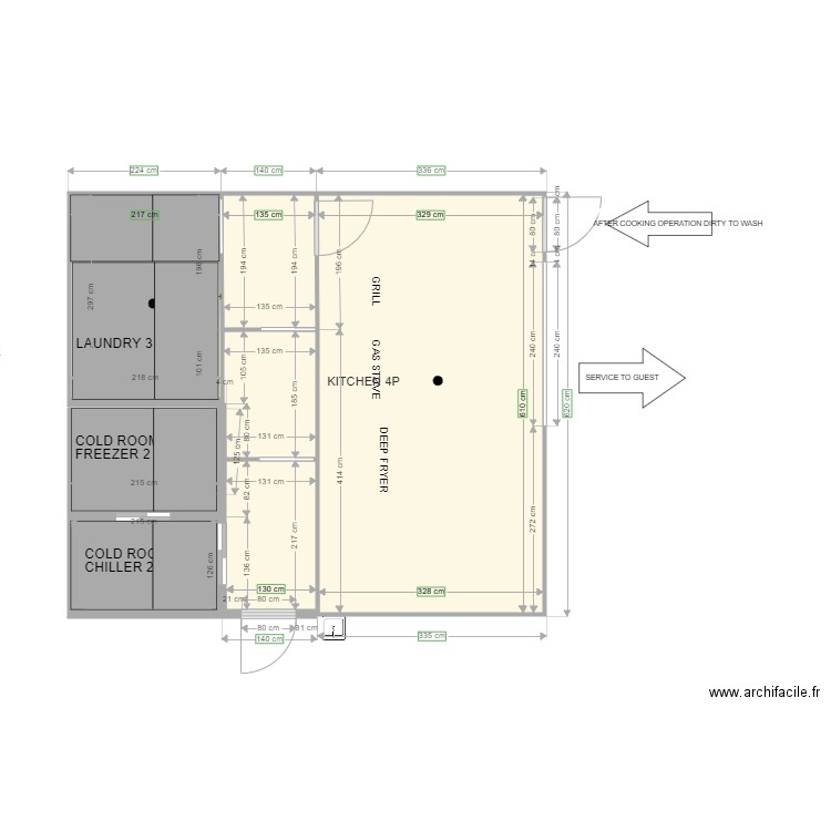 wahoo cuisine FLOOR LINO. Plan de 0 pièce et 0 m2