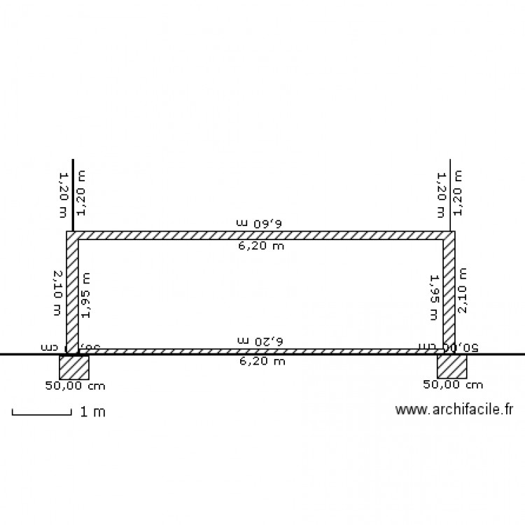 coupe AA. Plan de 0 pièce et 0 m2