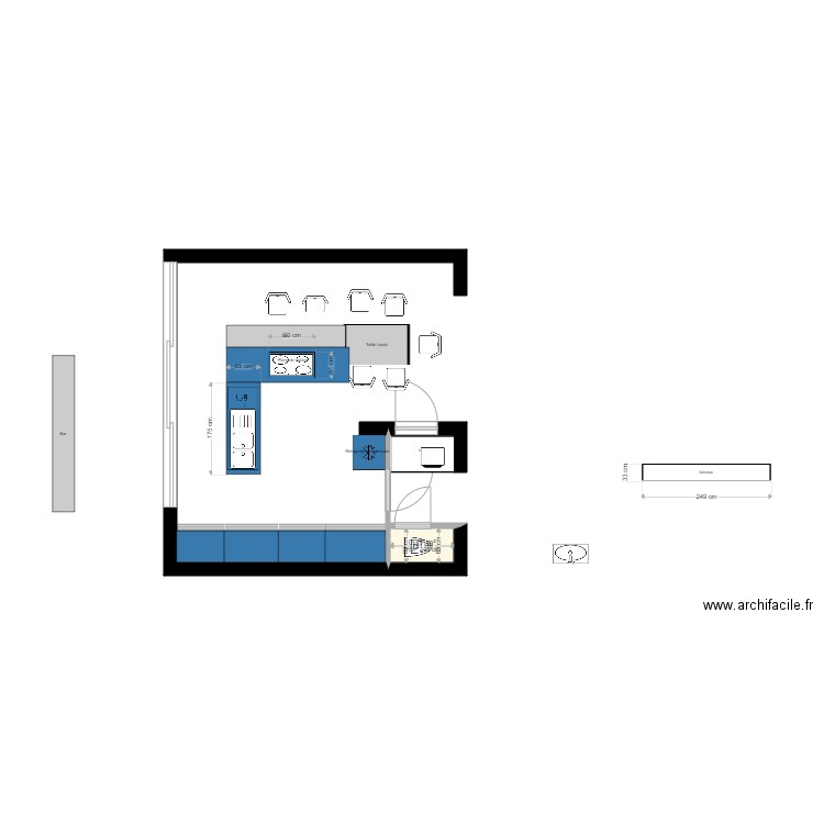 cuisine 3. Plan de 0 pièce et 0 m2