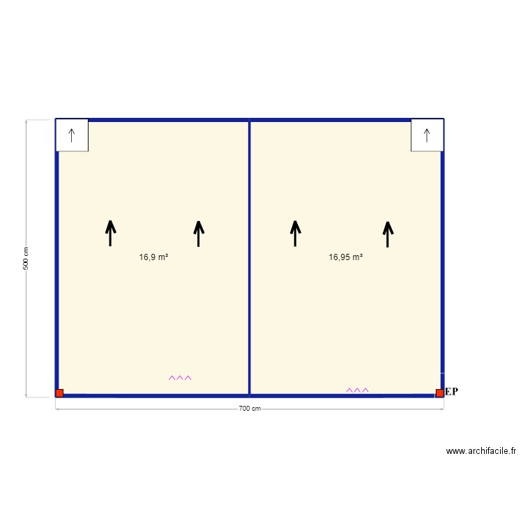 Tiago Cruz-  Carvoeiro. Plan de 2 pièces et 34 m2