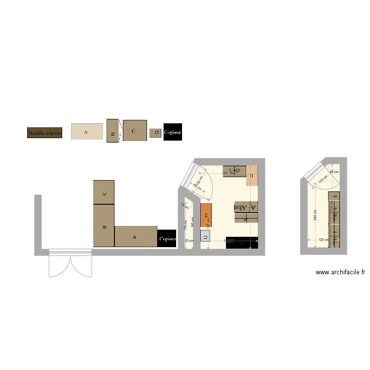 CIELL pièces diverses. Plan de 0 pièce et 0 m2