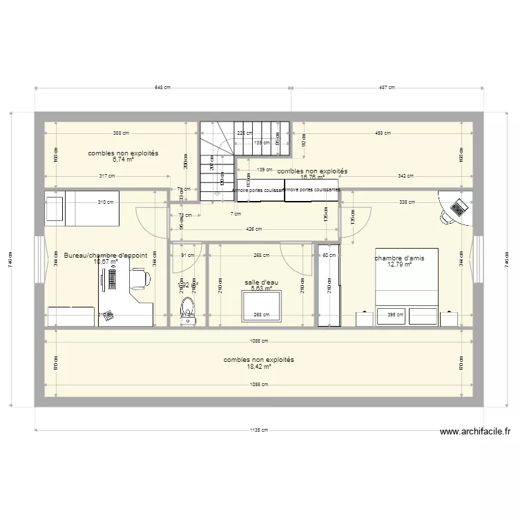 Am&eacute;nagement &eacute;tage au 11 nov 2021 V3. Plan de 