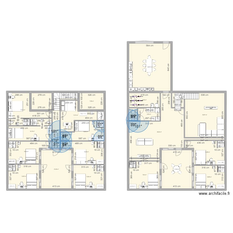 Lafontaine EDIFICE. Plan de 23 pièces et 350 m2