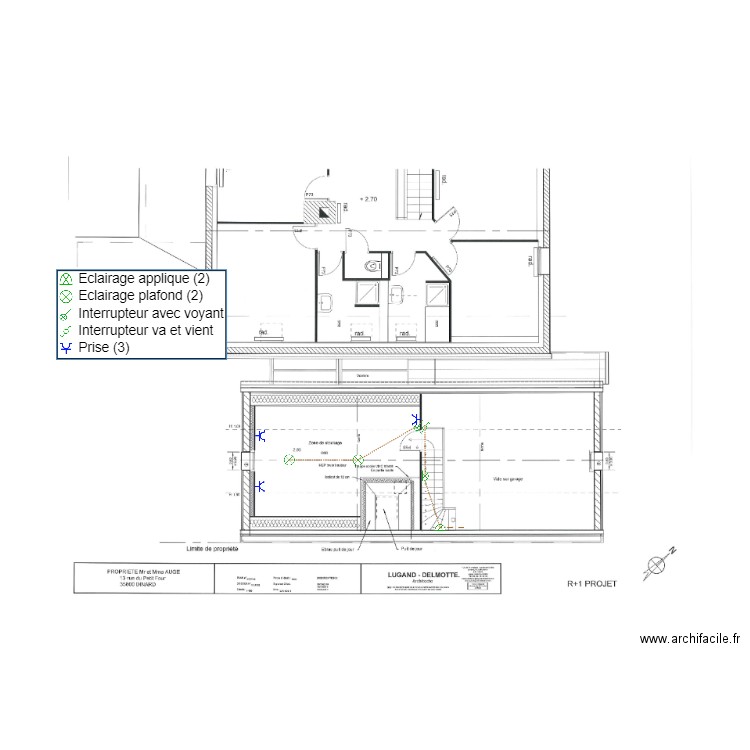 AUGE DINARD PLAN ELEC R1. Plan de 0 pièce et 0 m2