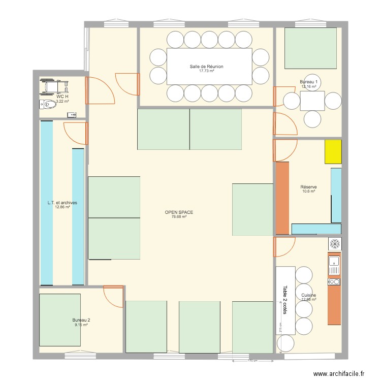 Locaux Siège nus. Plan de 0 pièce et 0 m2