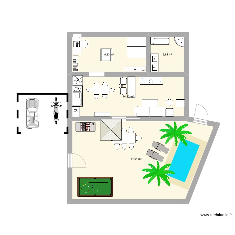 maison. Plan de 0 pièce et 0 m2