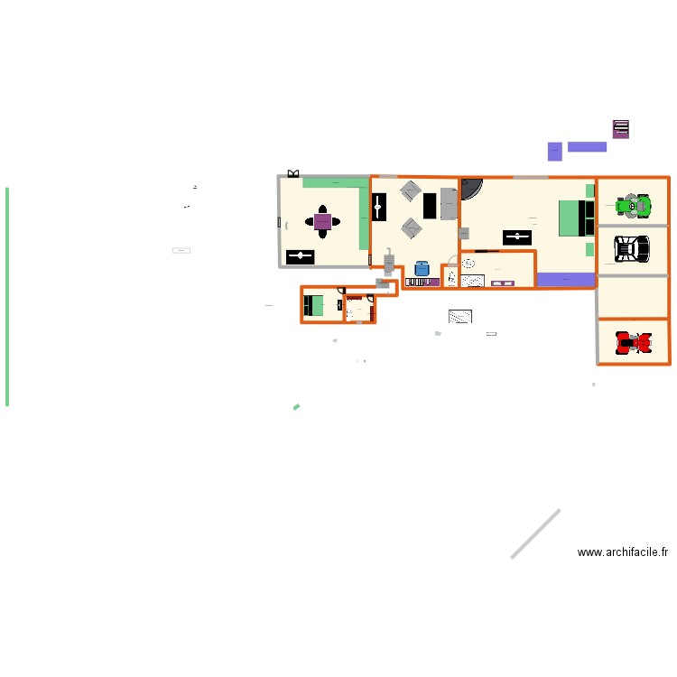 mamou. Plan de 19 pièces et 2647 m2