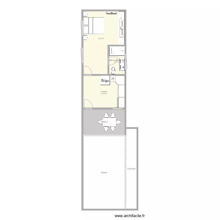 maison gardien. Plan de 