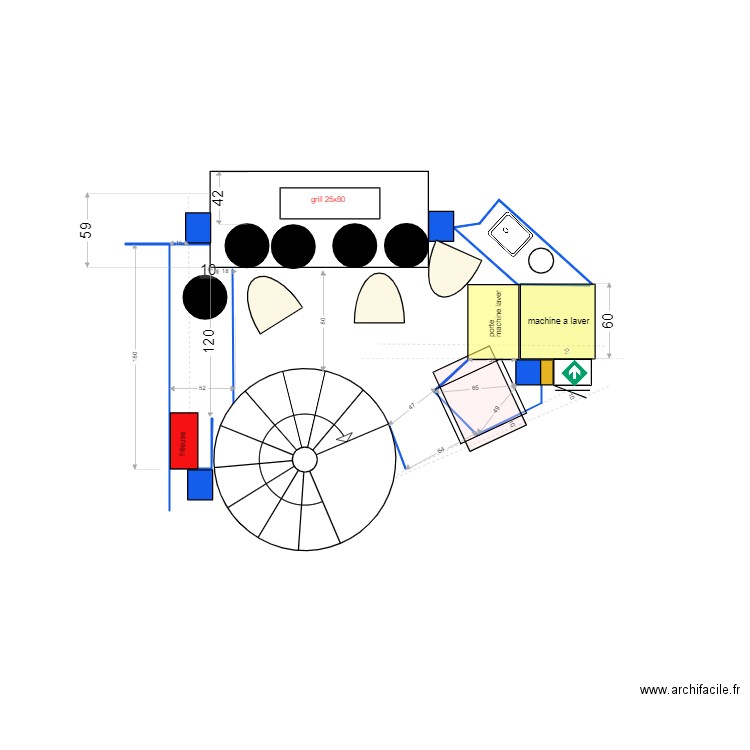 meuble entree  2. Plan de 0 pièce et 0 m2