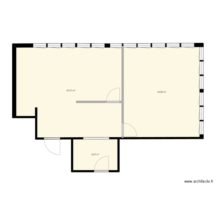 bureau seb modif. Plan de 0 pièce et 0 m2