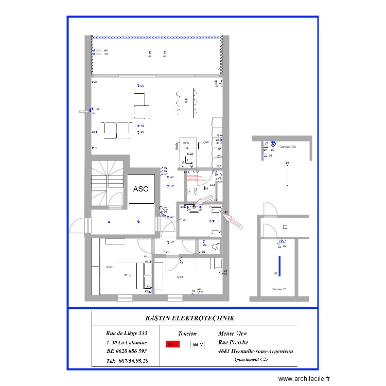 Appartement Meuse View C25 version 16 09. Plan de 0 pièce et 0 m2