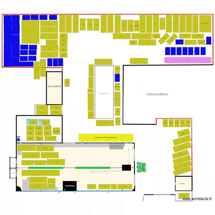 PLAN ATELIER PROD SURFACE P4 ETAT 1 ET 2. Plan de 