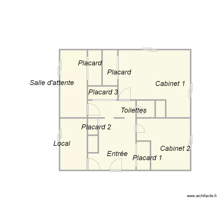 Croquis SCI GROS LEMARDELEY. Plan de 