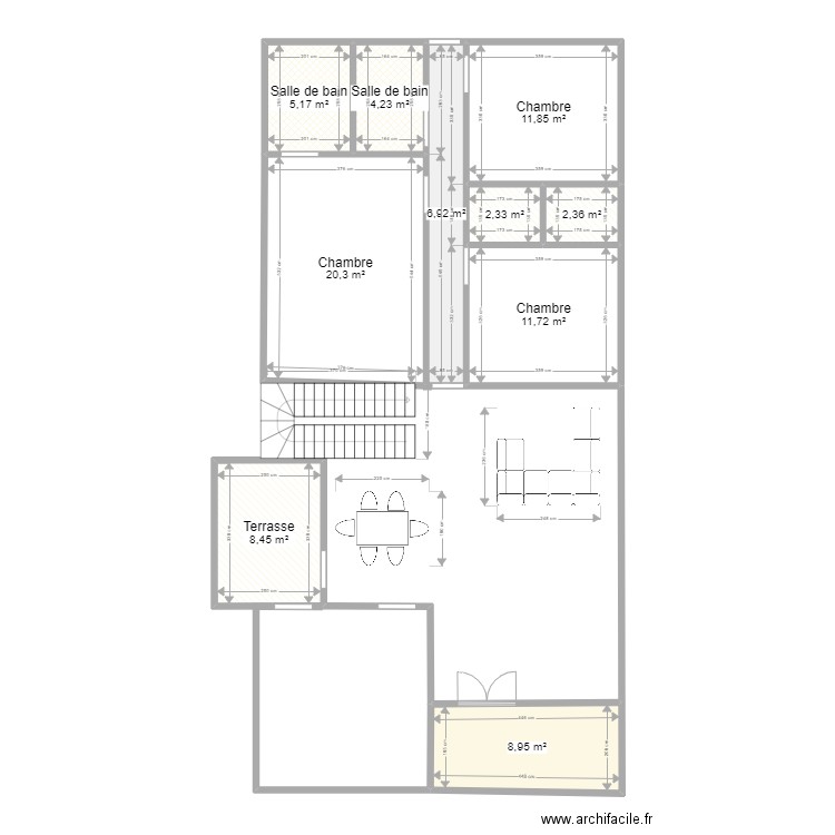 rene 3. Plan de 10 pièces et 82 m2