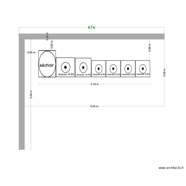 laverie Intermarché RILLIEUX LA PAPE. Plan de 0 pièce et 0 m2