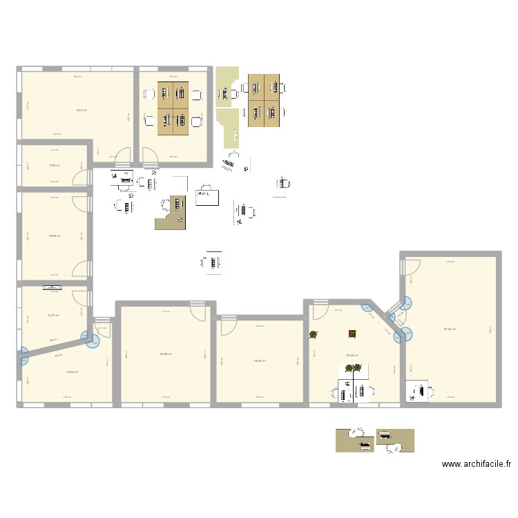 reamenagement etage v2. Plan de 0 pièce et 0 m2
