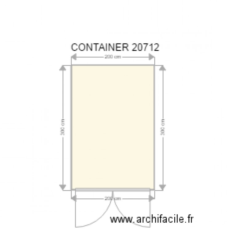 CONTAINER 20712. Plan de 0 pièce et 0 m2