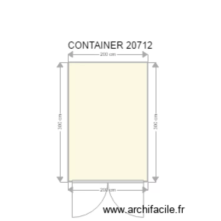 CONTAINER 20712. Plan de 