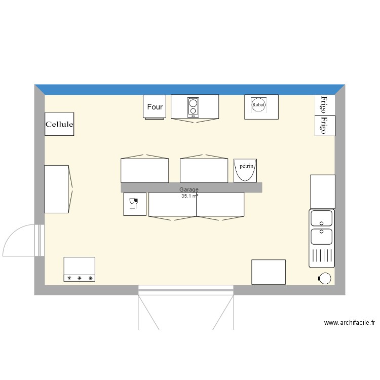 Garage . Plan de 0 pièce et 0 m2