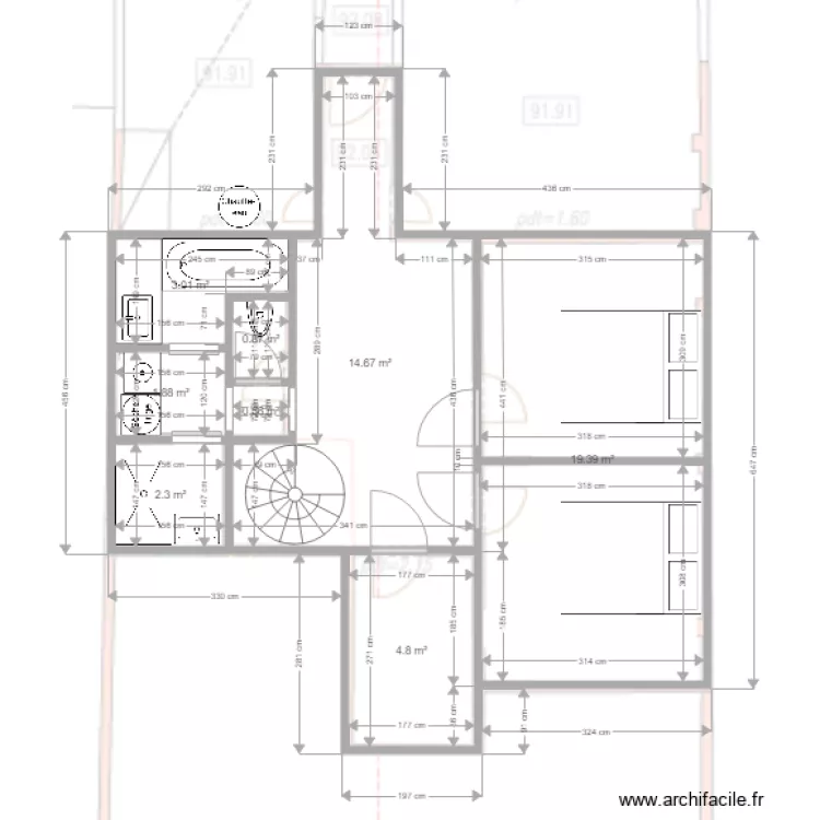 plan sotao 2. Plan de 