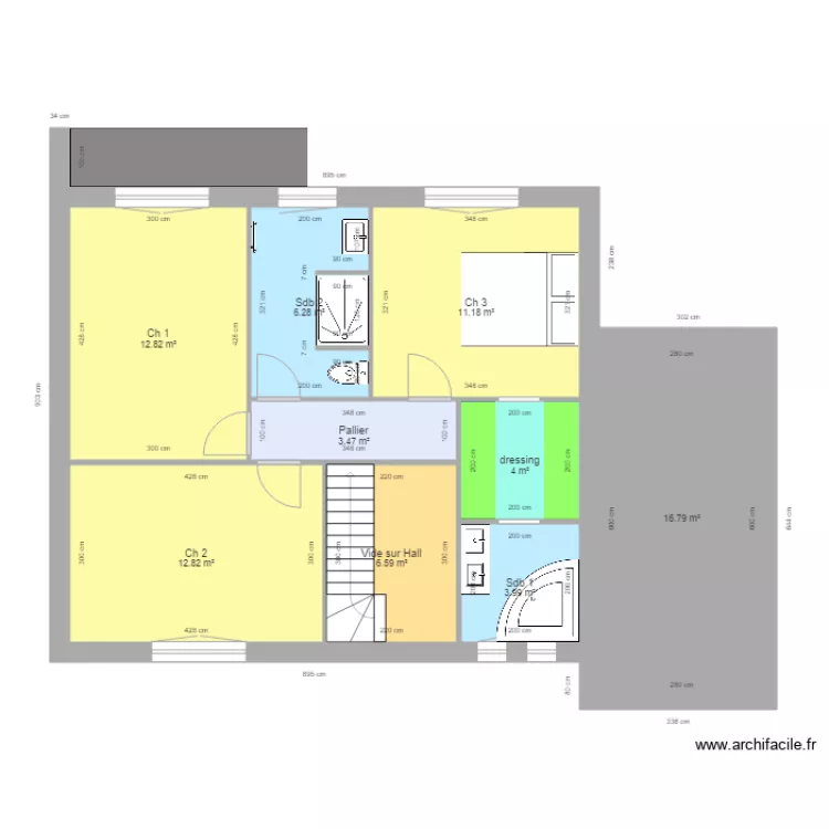 DELSALLE GOURDIN. Plan de 