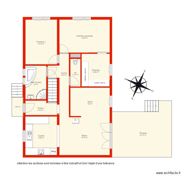 BI 4424 rdc non côté. Plan de 0 pièce et 0 m2