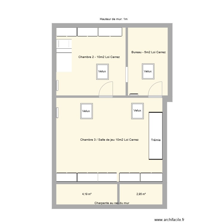 Maison Etage. Plan de 0 pièce et 0 m2