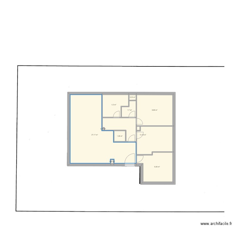 SAYEGH. Plan de 10 pièces et 66 m2